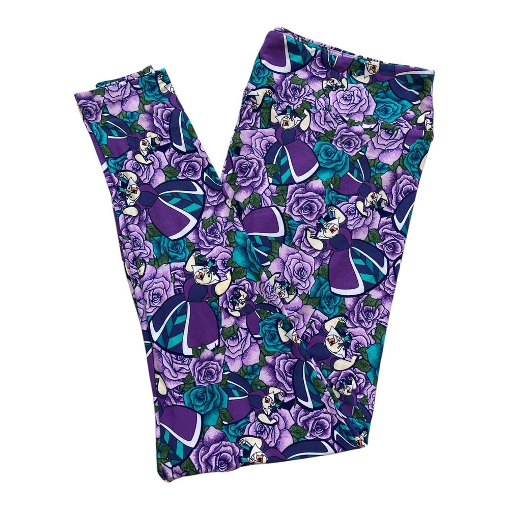 NWT LulaRoe TC2 Leggings Disney Villains Alice Wonderland  Queen of Hearts
